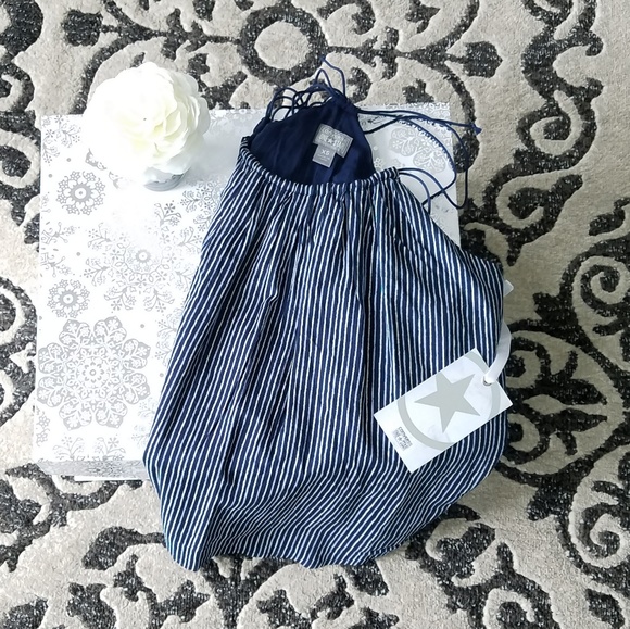 NWT Converse blue stripe tank top.  Sz: XS - Picture 4 of 4